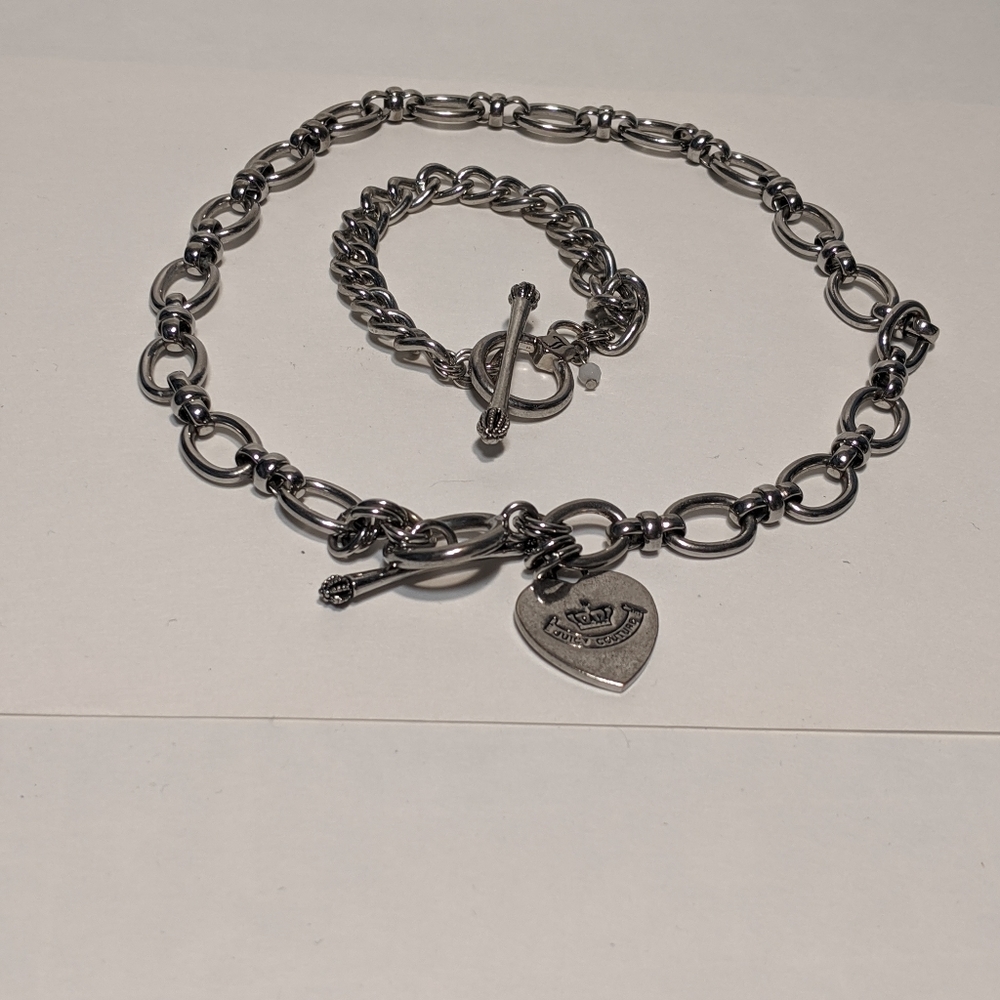 Juicy couture necklace and bracelet